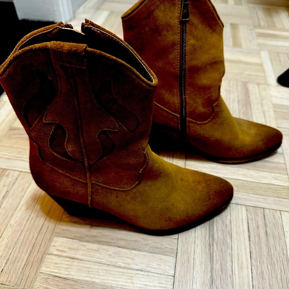 Aldo suede leather cowboy boots - Picture 3 of 6